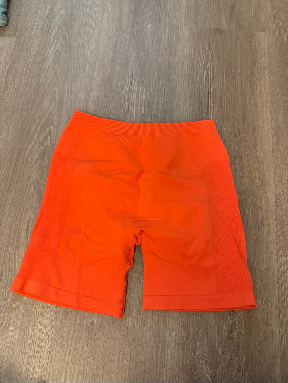 Women's High-Waist Orange Activewear shorts